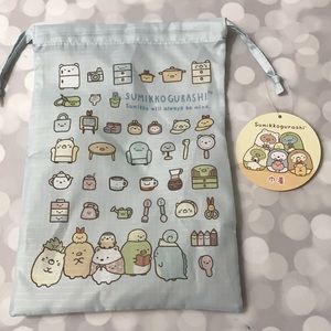BNWT Sumikko Gurashi Drawstring Bag